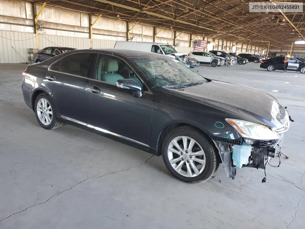 2011 Lexus Es 350 VIN: JTHBK1EG8B2455831 Lot: 62417205