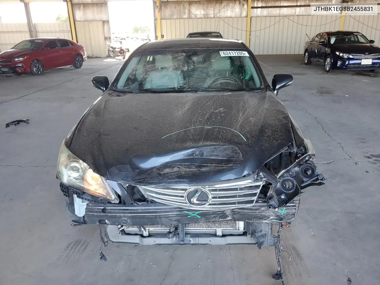 2011 Lexus Es 350 VIN: JTHBK1EG8B2455831 Lot: 62417205