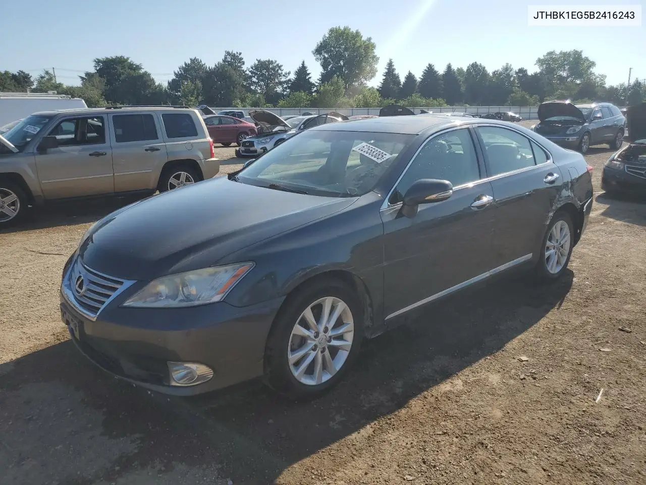 2011 Lexus Es 350 VIN: JTHBK1EG5B2416243 Lot: 62558385