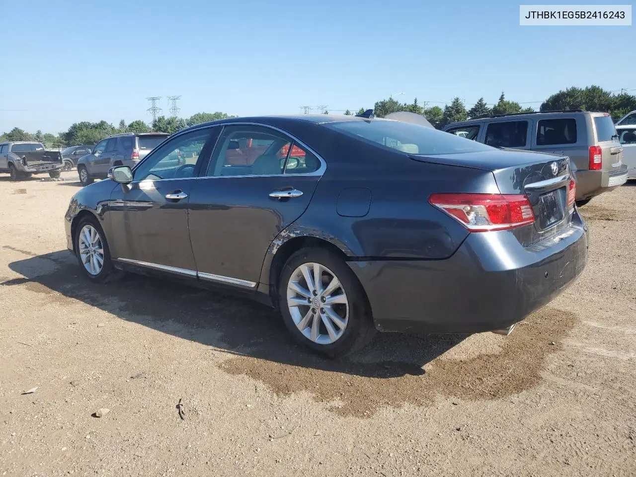2011 Lexus Es 350 VIN: JTHBK1EG5B2416243 Lot: 62558385