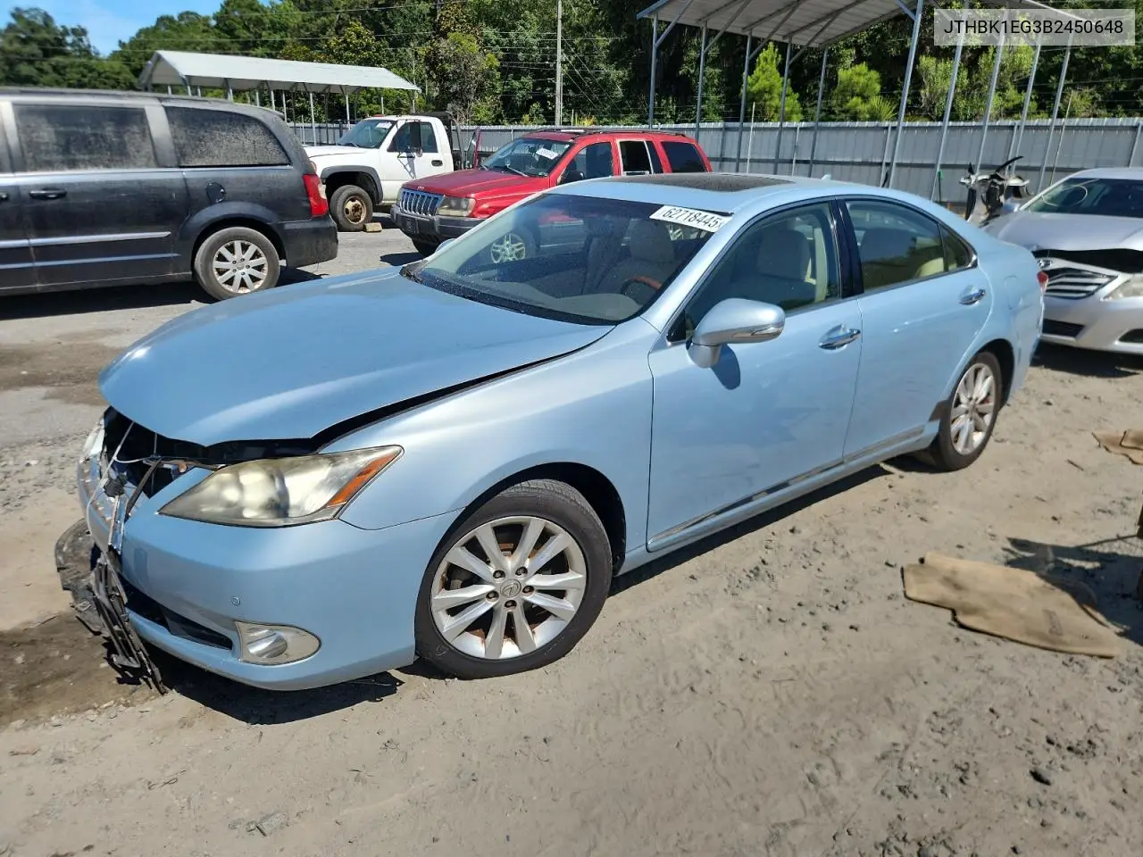 2011 Lexus Es 350 VIN: JTHBK1EG3B2450648 Lot: 62718445