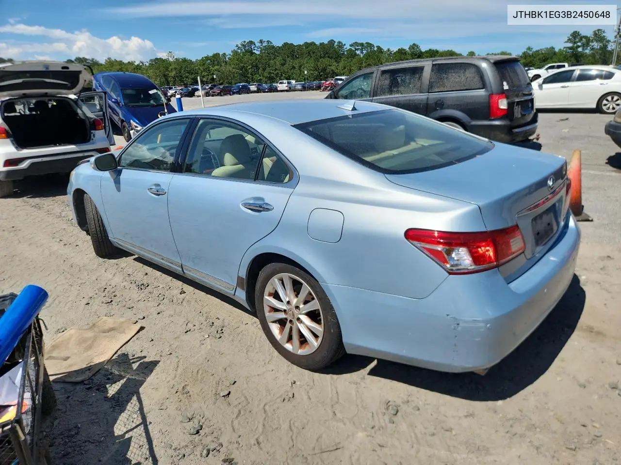 2011 Lexus Es 350 VIN: JTHBK1EG3B2450648 Lot: 62718445