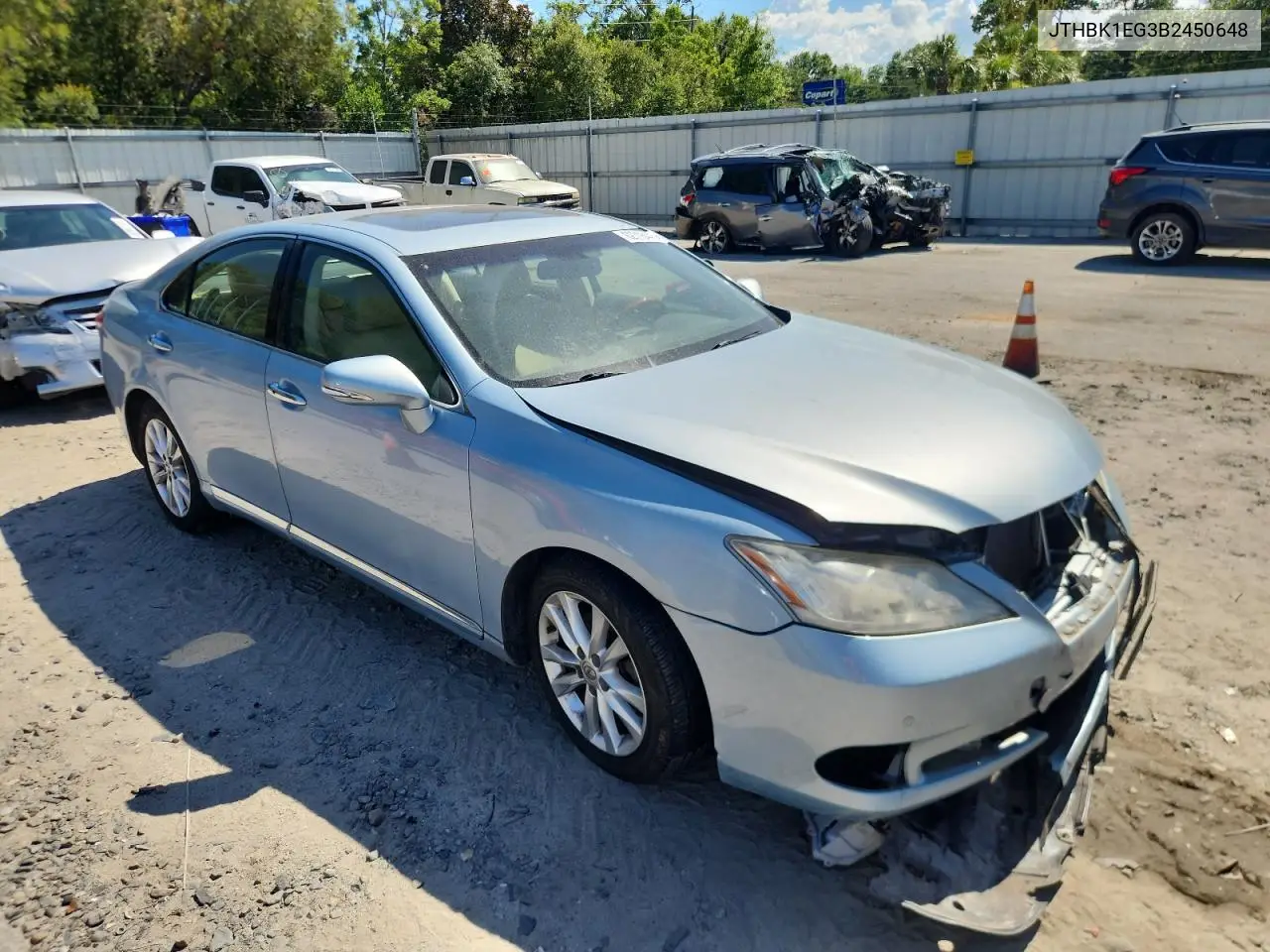 2011 Lexus Es 350 VIN: JTHBK1EG3B2450648 Lot: 62718445