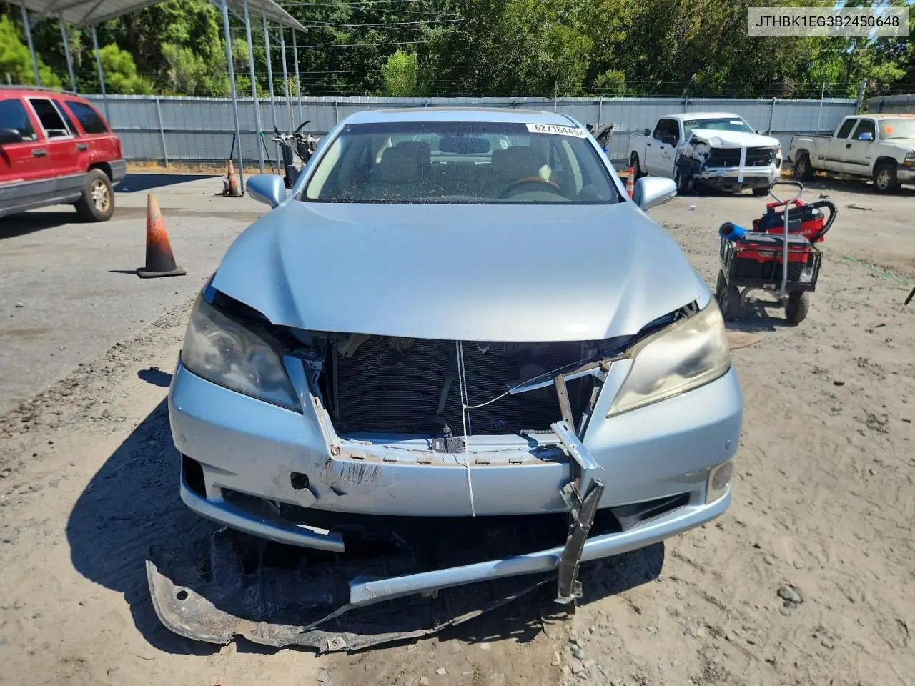 2011 Lexus Es 350 VIN: JTHBK1EG3B2450648 Lot: 62718445