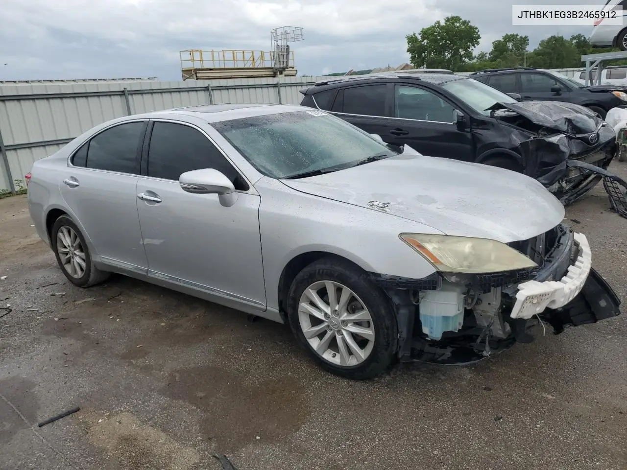 2011 Lexus Es 350 VIN: JTHBK1EG3B2465912 Lot: 62989425