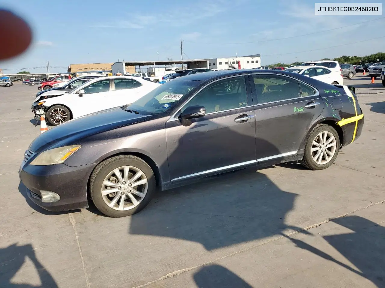 2011 Lexus Es 350 VIN: JTHBK1EG0B2468203 Lot: 65804925