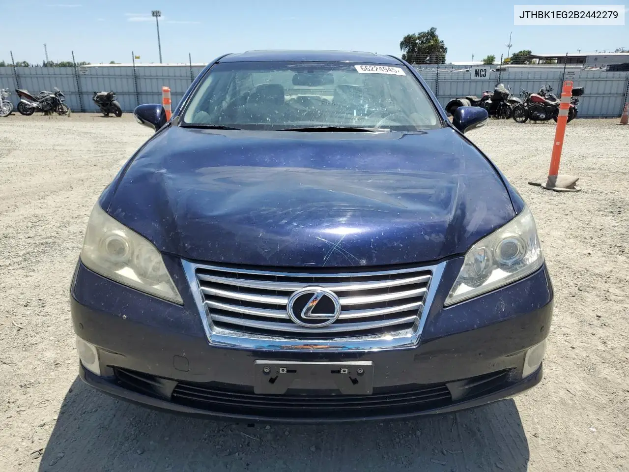 2011 Lexus Es 350 VIN: JTHBK1EG2B2442279 Lot: 66224945