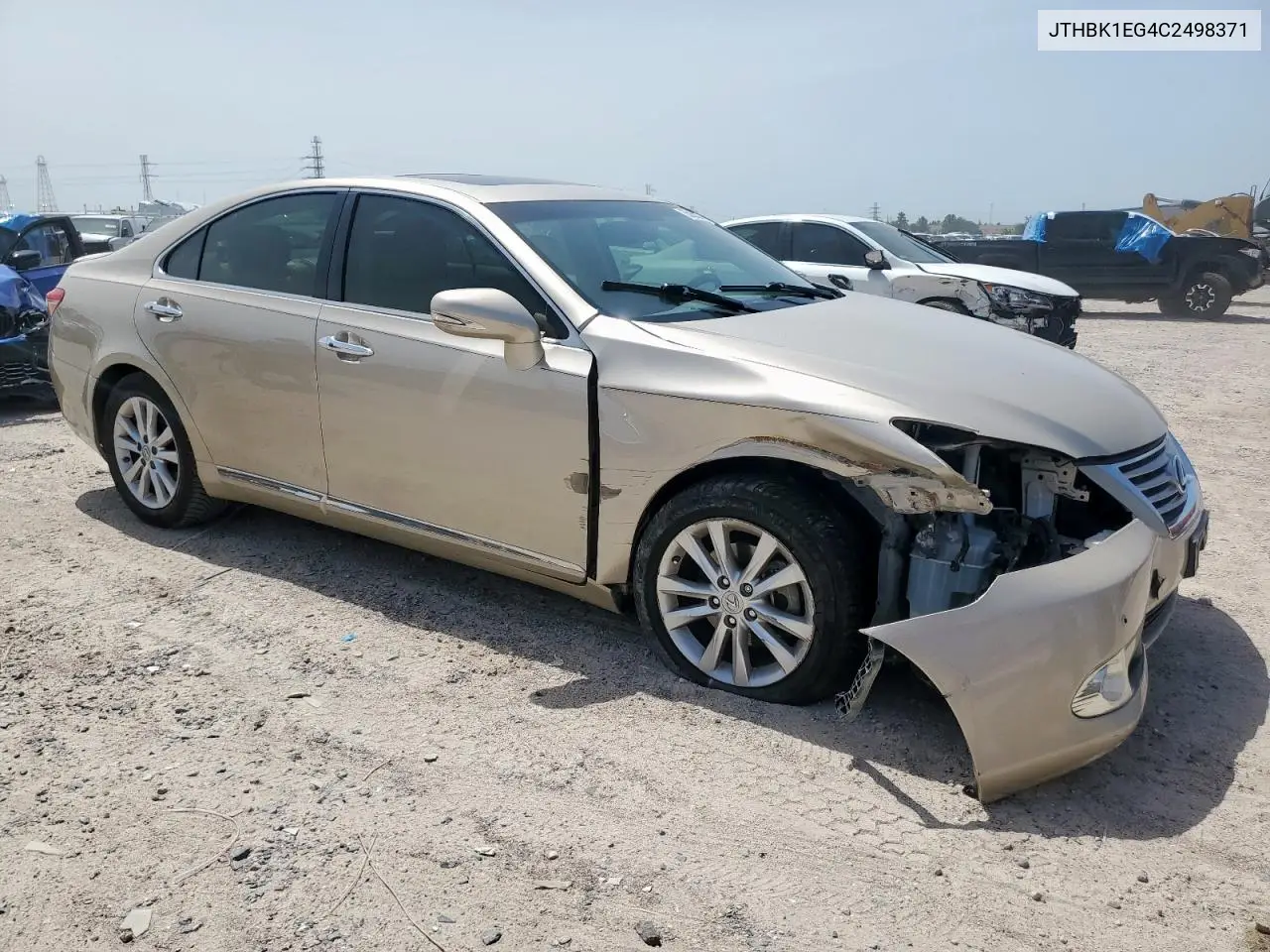 2012 Lexus Es 350 VIN: JTHBK1EG4C2498371 Lot: 55929315