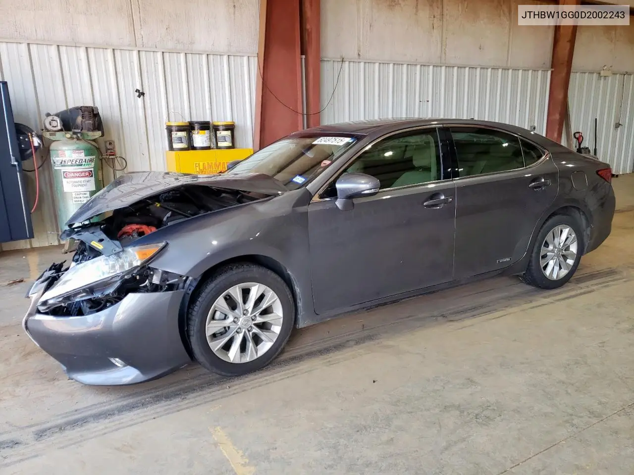 2013 Lexus Es 300H VIN: JTHBW1GG0D2002243 Lot: 62497515