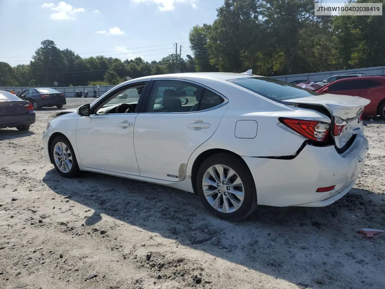 2013 Lexus Es 300H VIN: JTHBW1GG4D2038419 Lot: 62931915