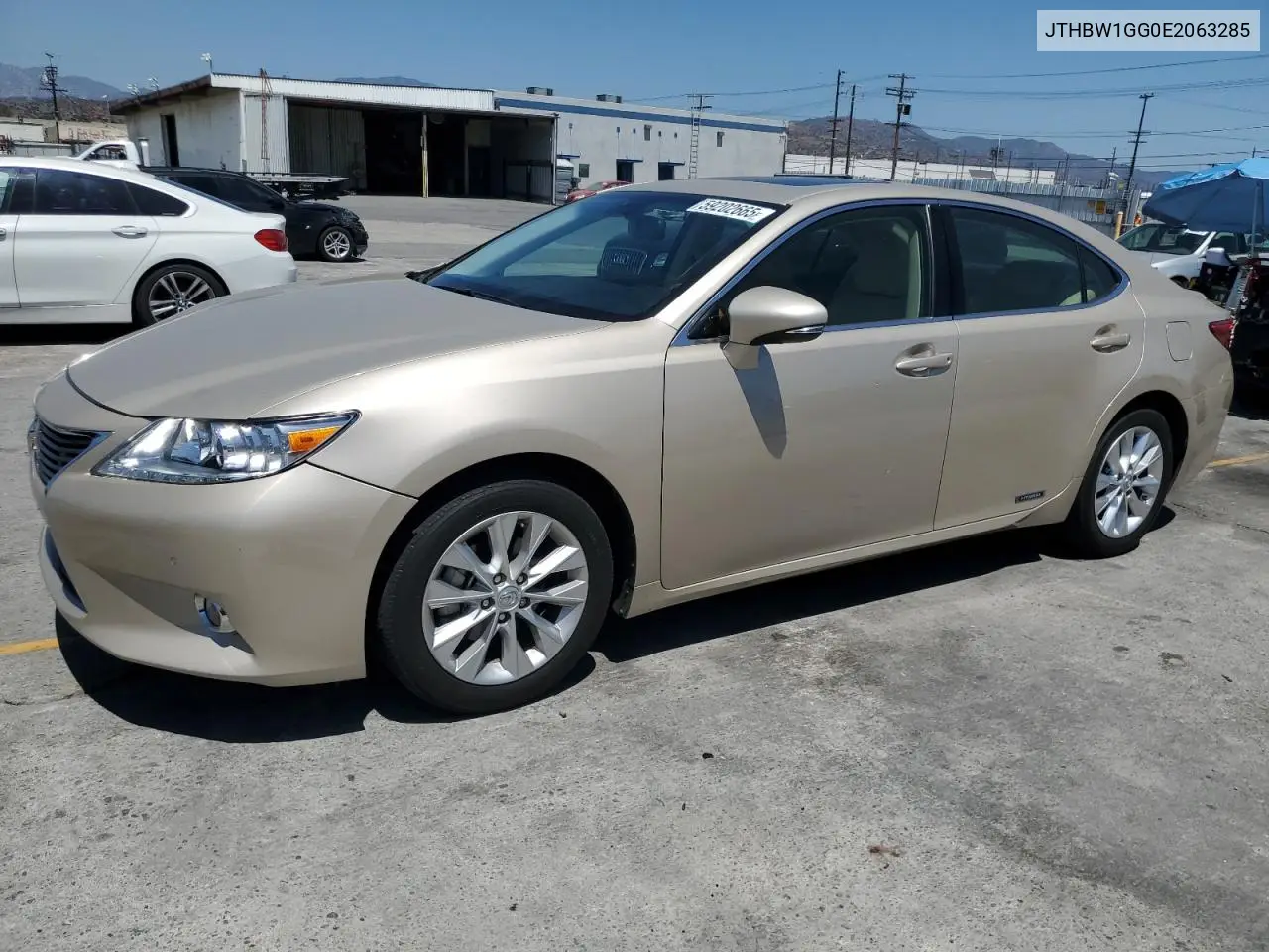 2014 Lexus Es 300H VIN: JTHBW1GG0E2063285 Lot: 59202665