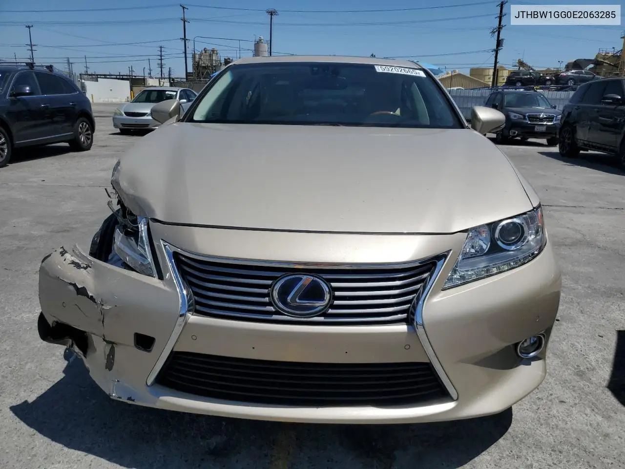 2014 Lexus Es 300H VIN: JTHBW1GG0E2063285 Lot: 59202665