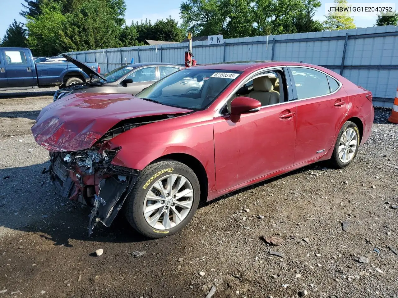 2014 Lexus Es 300H VIN: JTHBW1GG1E2040792 Lot: 62398385