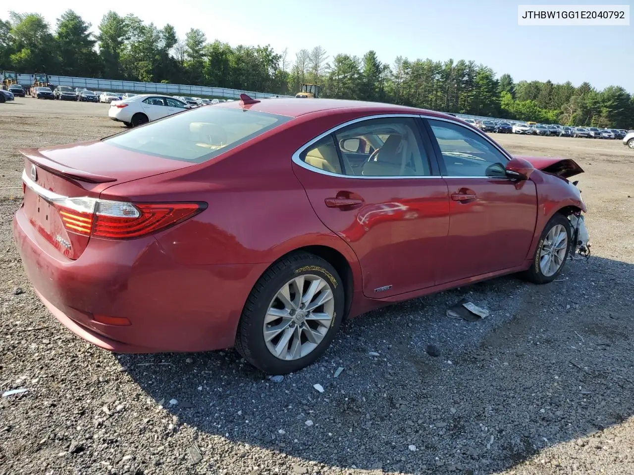 2014 Lexus Es 300H VIN: JTHBW1GG1E2040792 Lot: 62398385