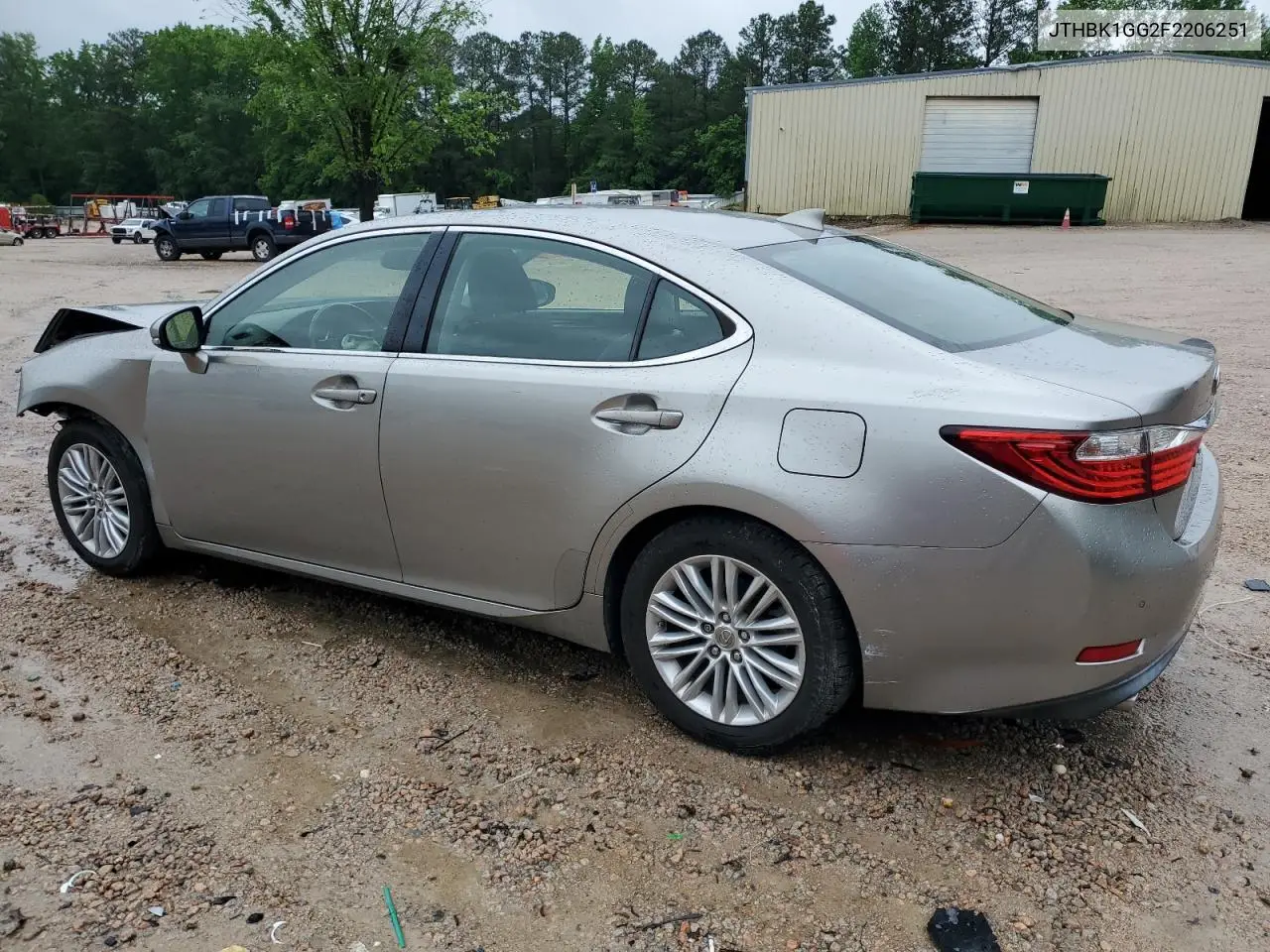 2015 Lexus Es 350 VIN: JTHBK1GG2F2206251 Lot: 56208555
