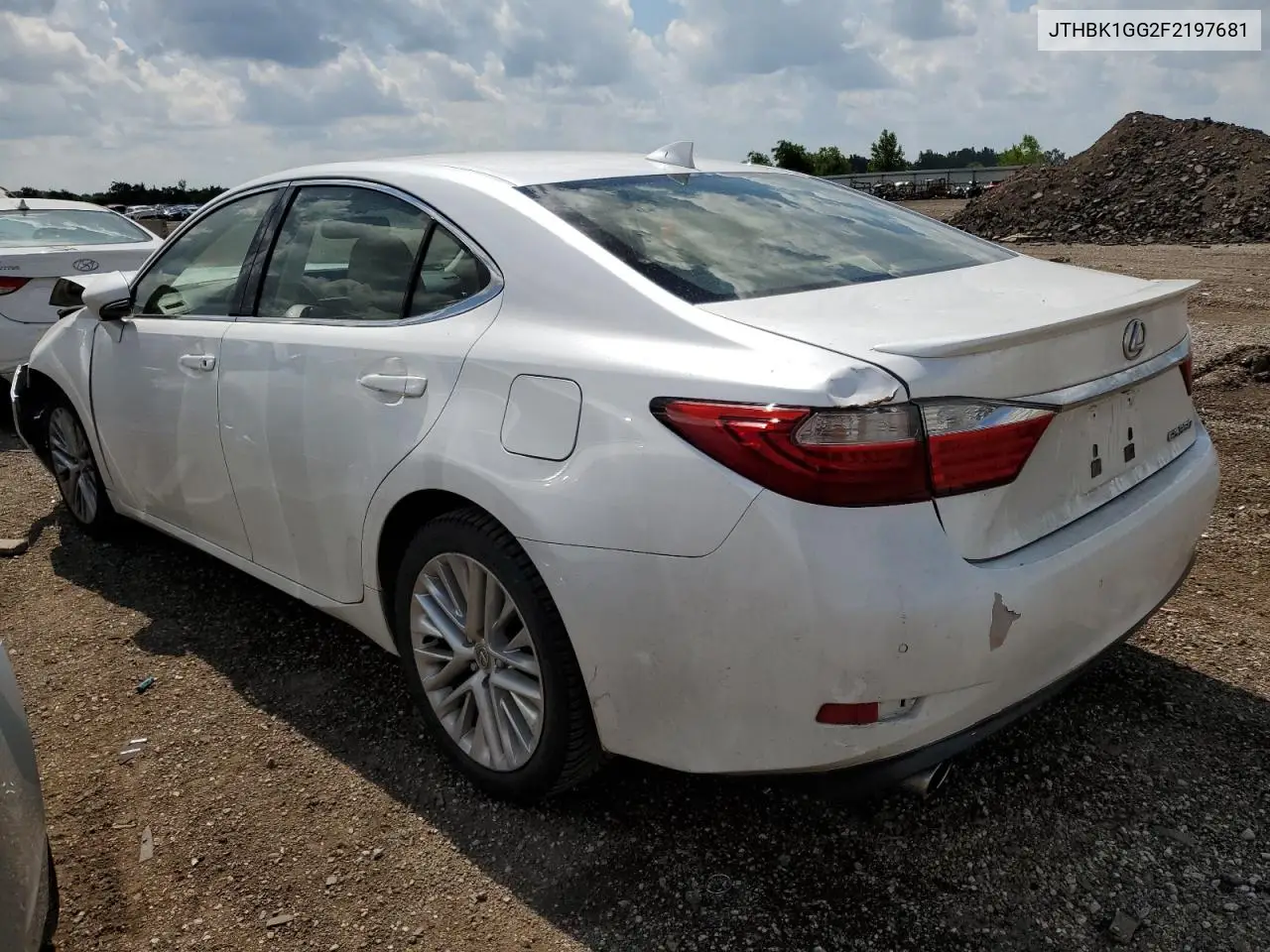 2015 Lexus Es 350 VIN: JTHBK1GG2F2197681 Lot: 62490935