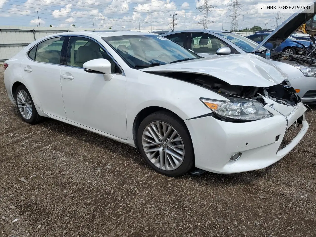 2015 Lexus Es 350 VIN: JTHBK1GG2F2197681 Lot: 62490935