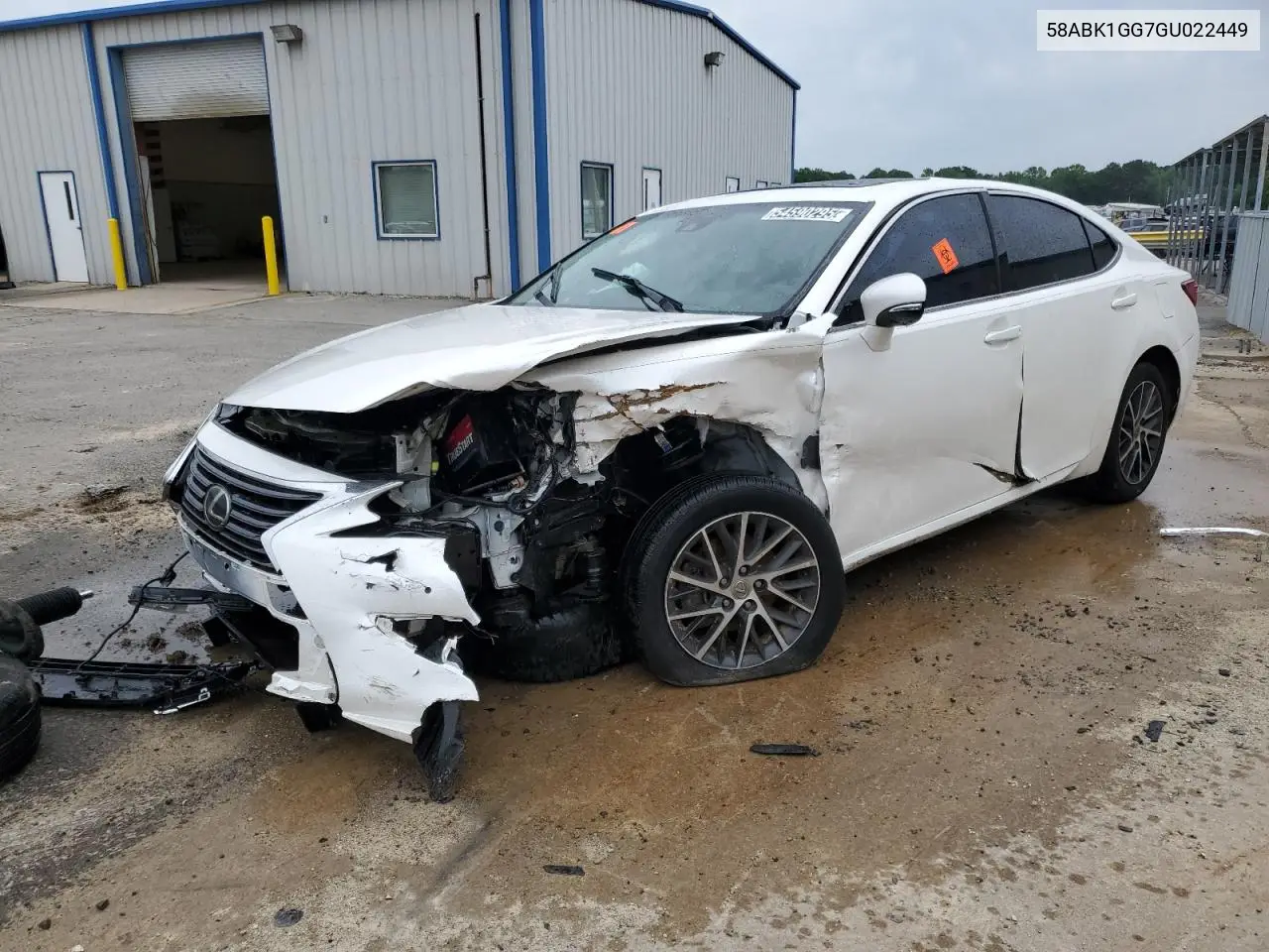 2016 Lexus Es 350 VIN: 58ABK1GG7GU022449 Lot: 54590295