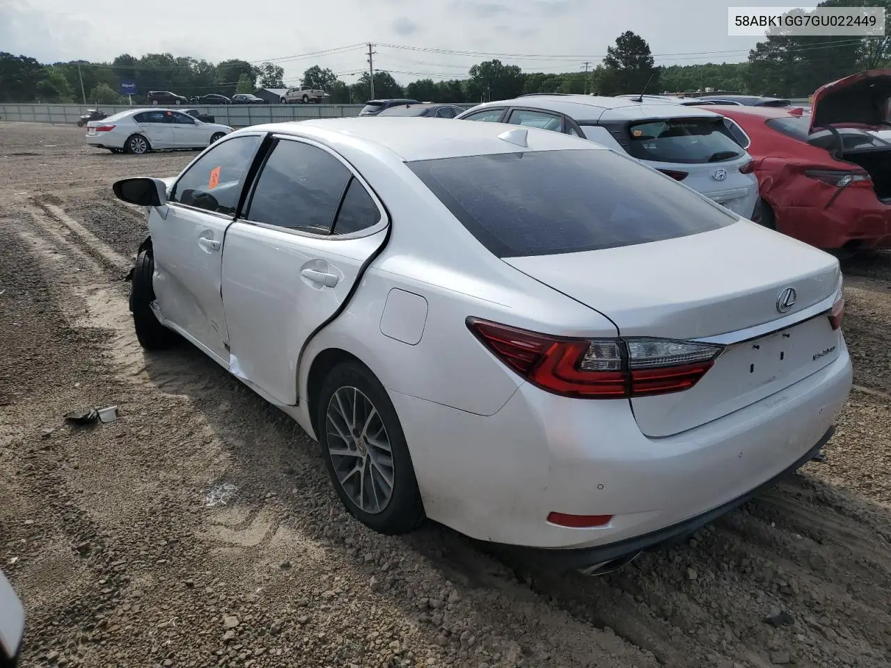 2016 Lexus Es 350 VIN: 58ABK1GG7GU022449 Lot: 54590295