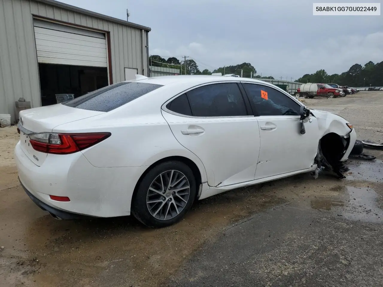 2016 Lexus Es 350 VIN: 58ABK1GG7GU022449 Lot: 54590295