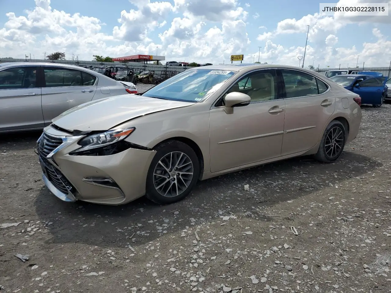 2016 Lexus Es 350 VIN: JTHBK1GG3G2228115 Lot: 55934295