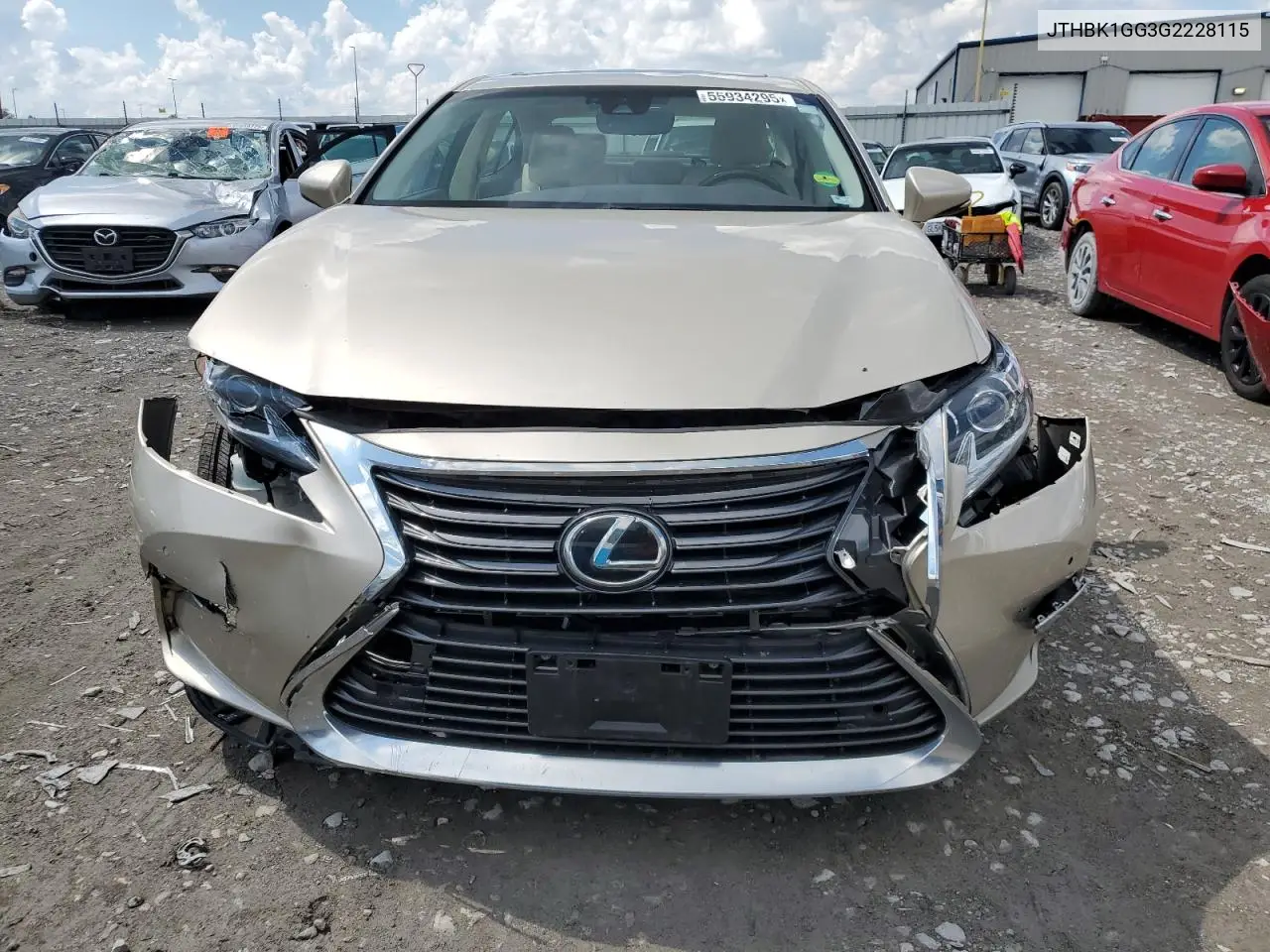 2016 Lexus Es 350 VIN: JTHBK1GG3G2228115 Lot: 55934295