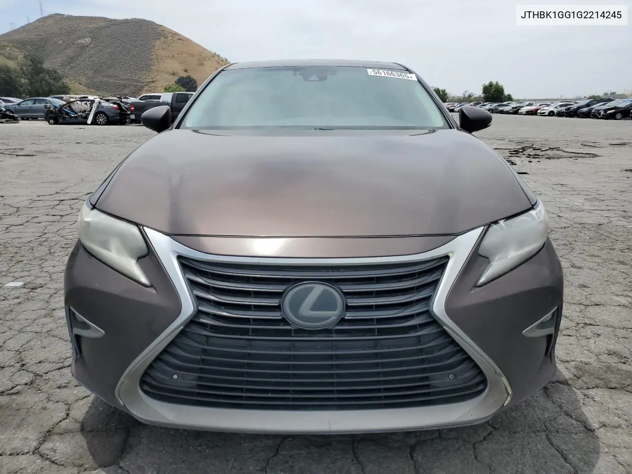 2016 Lexus Es 350 VIN: JTHBK1GG1G2214245 Lot: 56166365