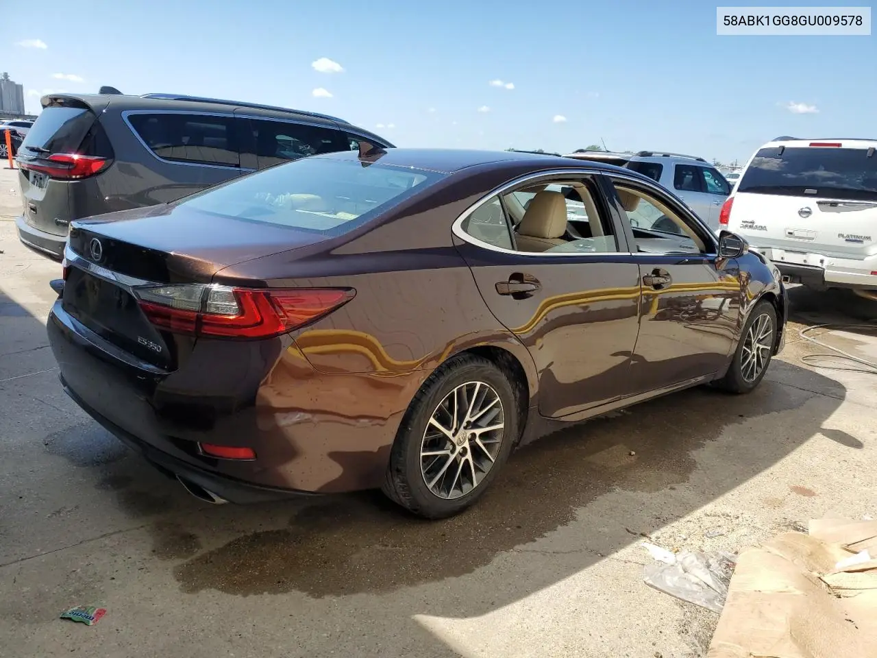 2016 Lexus Es 350 VIN: 58ABK1GG8GU009578 Lot: 56295455