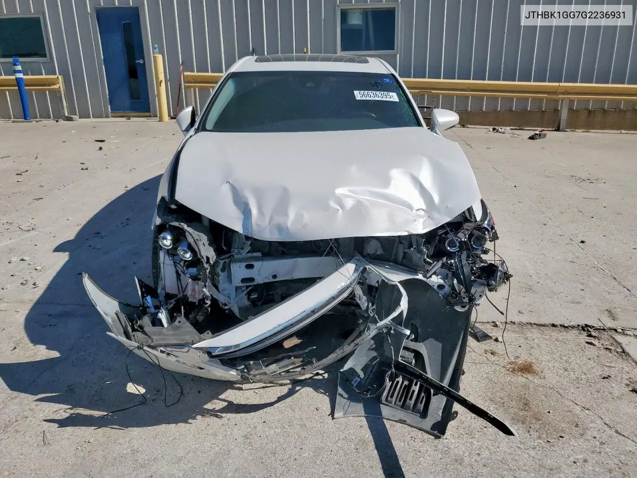 2016 Lexus Es 350 VIN: JTHBK1GG7G2236931 Lot: 56636395