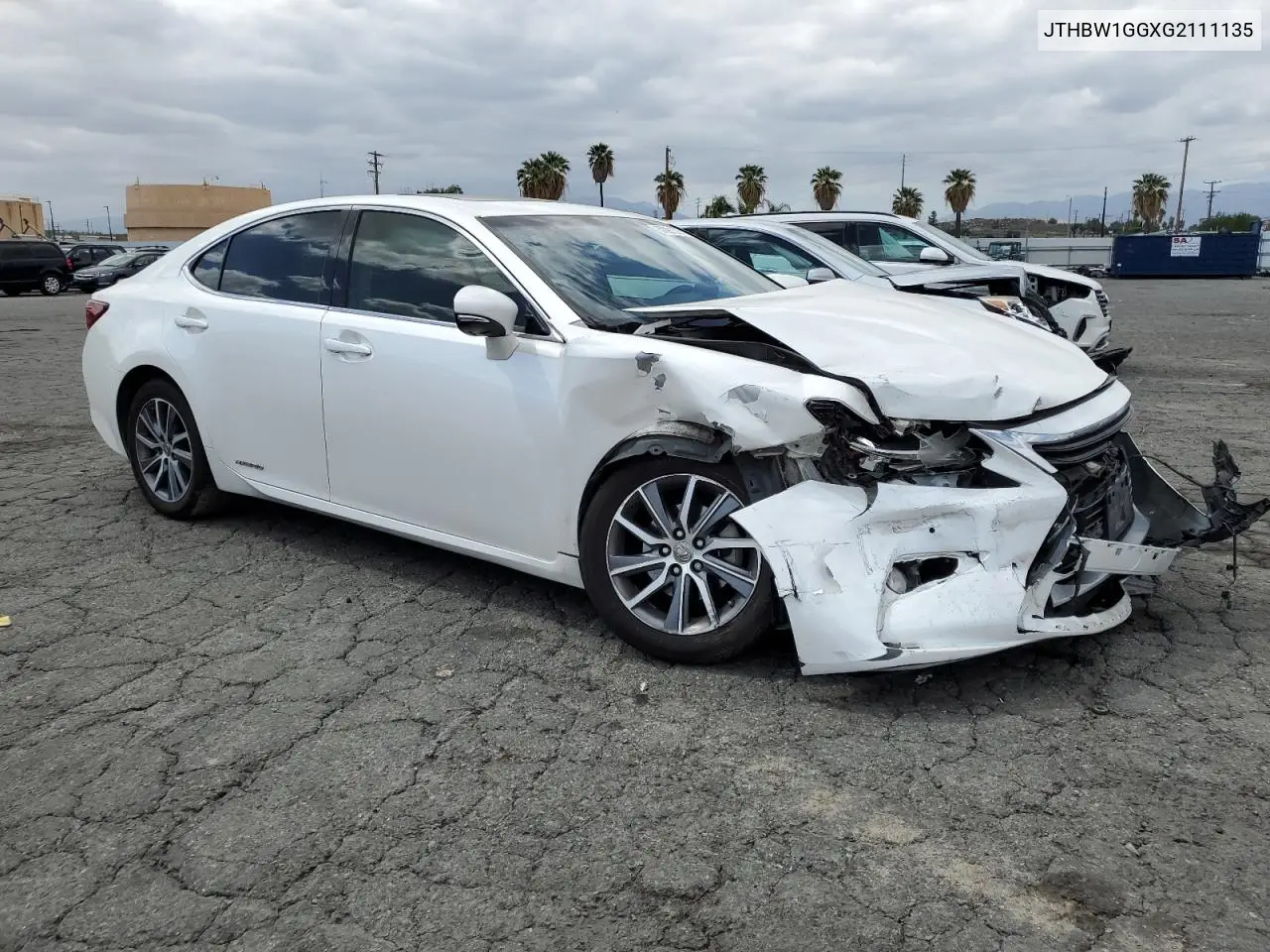 2016 Lexus Es 300H VIN: JTHBW1GGXG2111135 Lot: 57091375
