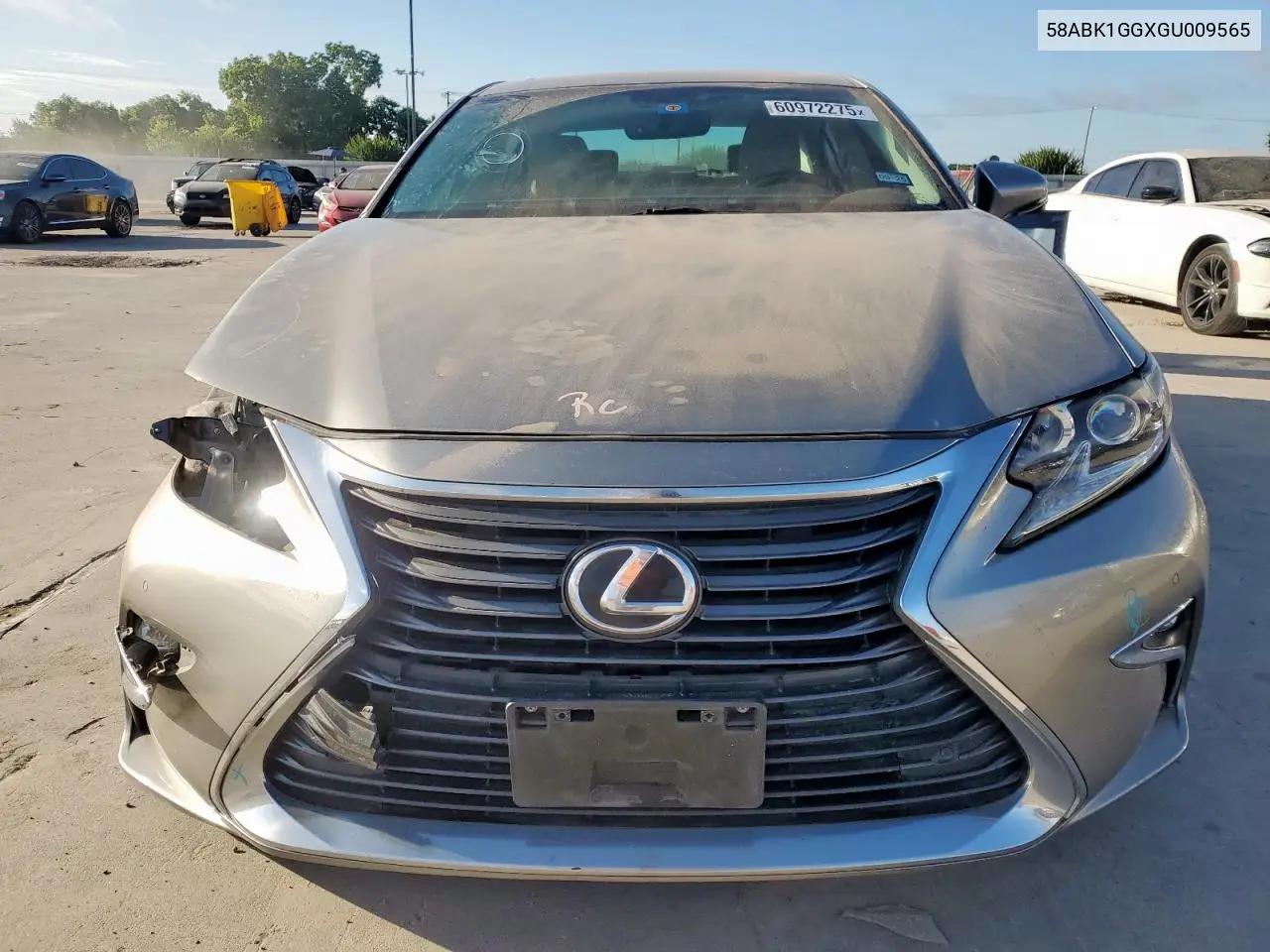 2016 Lexus Es 350 VIN: 58ABK1GGXGU009565 Lot: 60972275