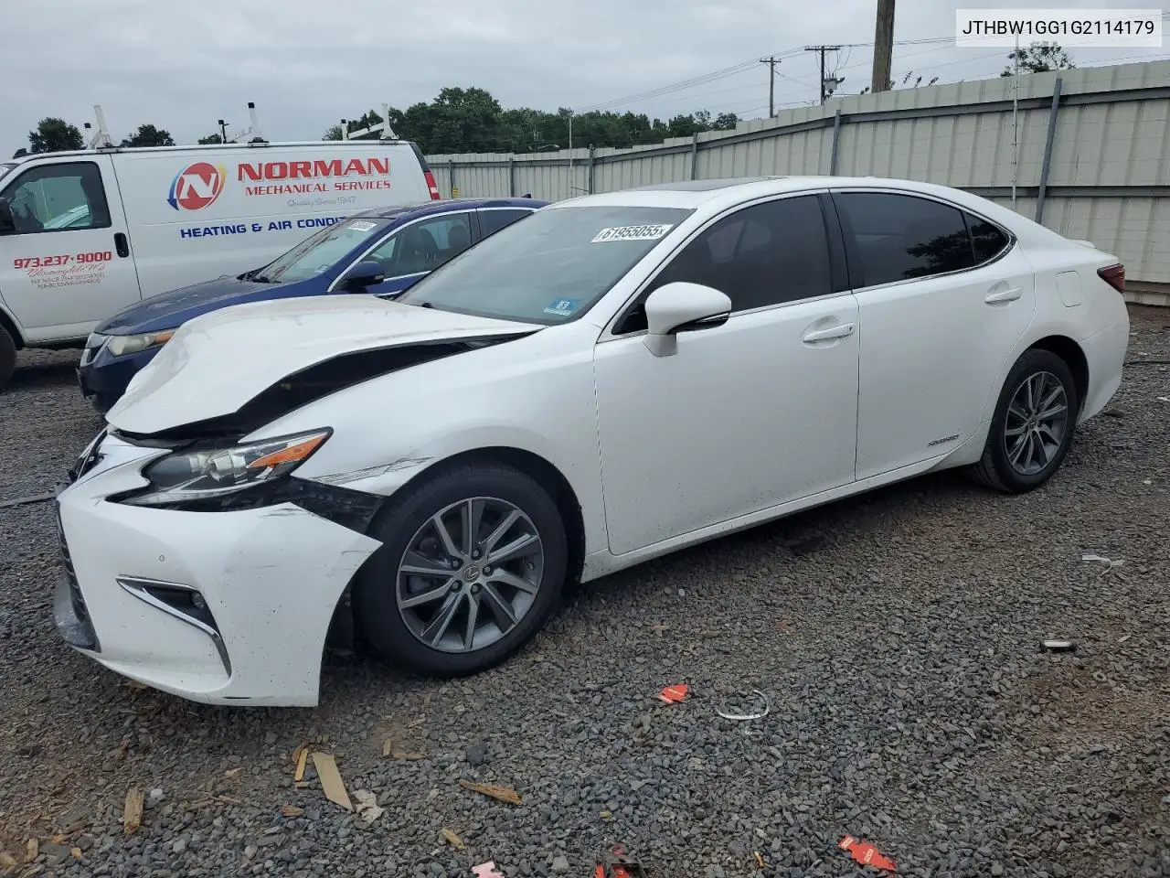 2016 Lexus Es 300H VIN: JTHBW1GG1G2114179 Lot: 61955055