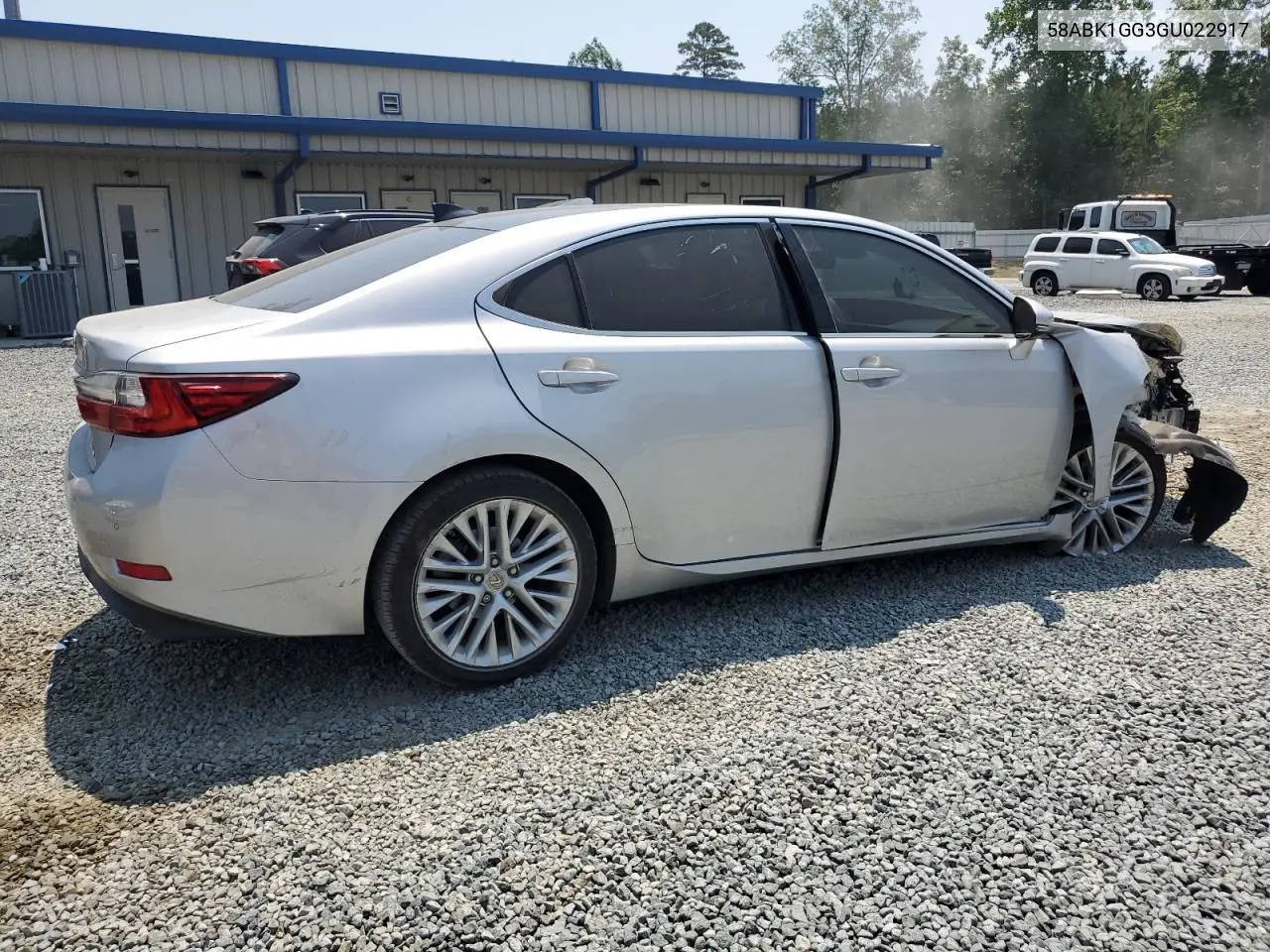 2016 Lexus Es 350 VIN: 58ABK1GG3GU022917 Lot: 62547645