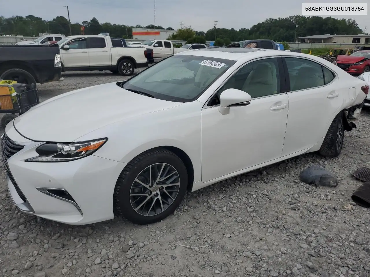 2016 Lexus Es 350 VIN: 58ABK1GG3GU018754 Lot: 62854925
