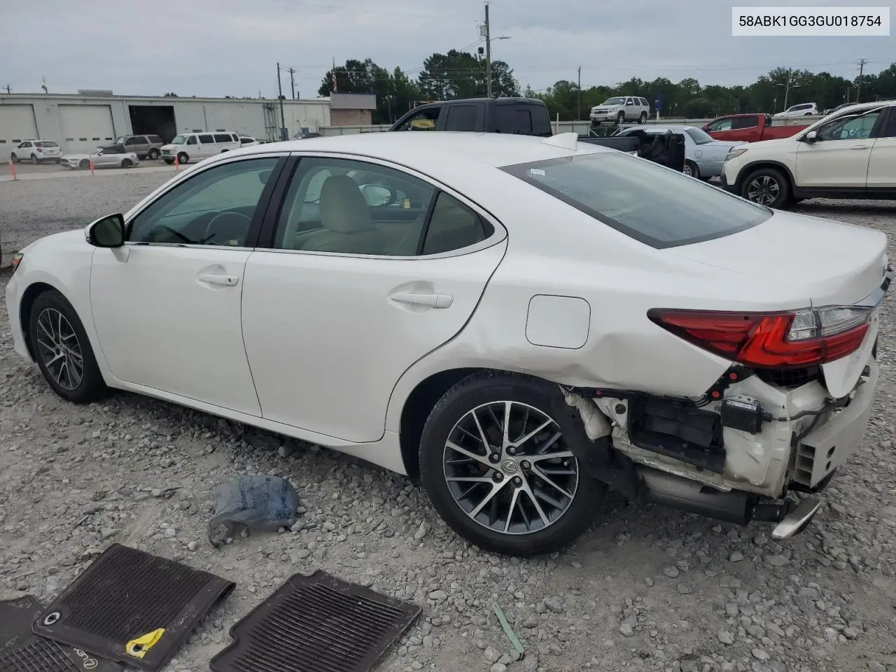 2016 Lexus Es 350 VIN: 58ABK1GG3GU018754 Lot: 62854925