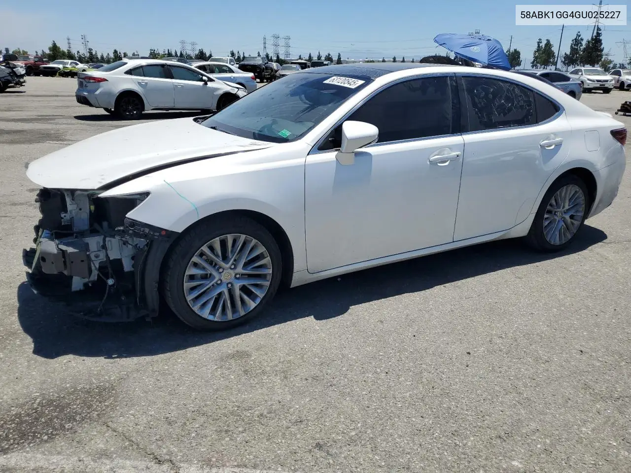 2016 Lexus Es 350 VIN: 58ABK1GG4GU025227 Lot: 63120545