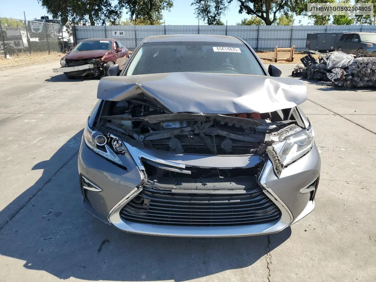 2016 Lexus Es 300H VIN: JTHBW1GG5G2104805 Lot: 65614835