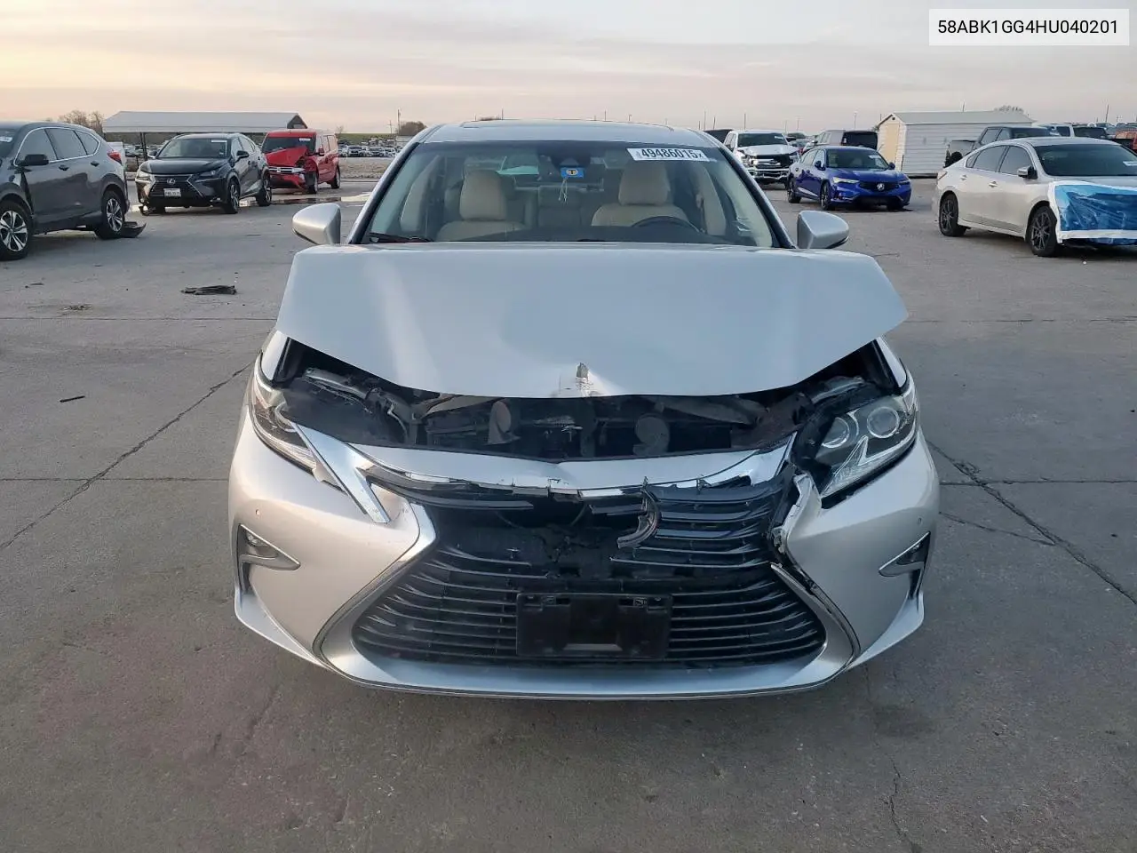 2017 Lexus Es 350 VIN: 58ABK1GG4HU040201 Lot: 49486015