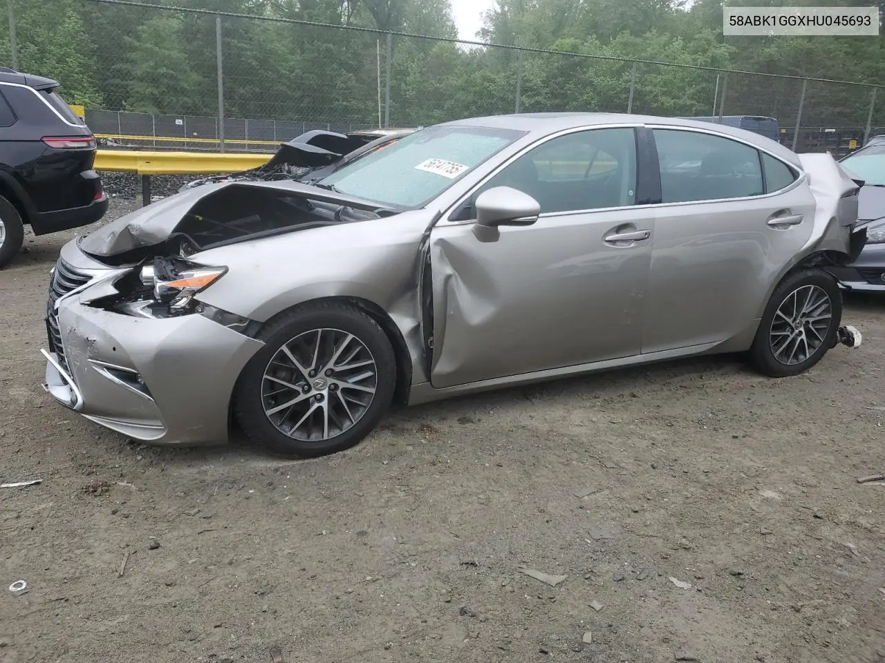 2017 Lexus Es 350 VIN: 58ABK1GGXHU045693 Lot: 56147755