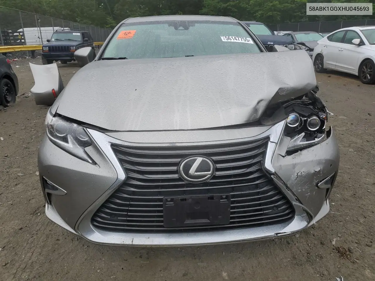 2017 Lexus Es 350 VIN: 58ABK1GGXHU045693 Lot: 56147755