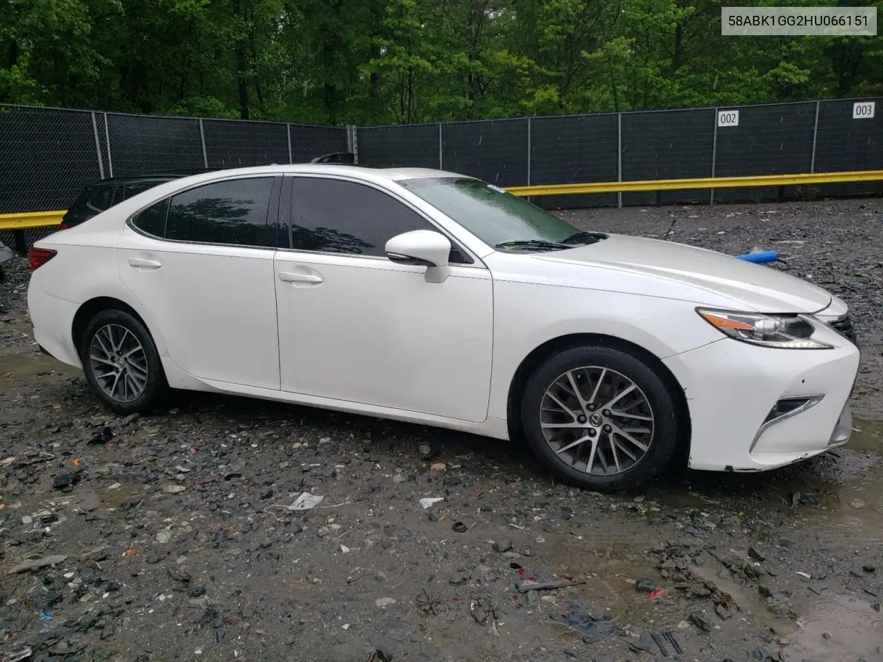 2017 Lexus Es 350 VIN: 58ABK1GG2HU066151 Lot: 56192085
