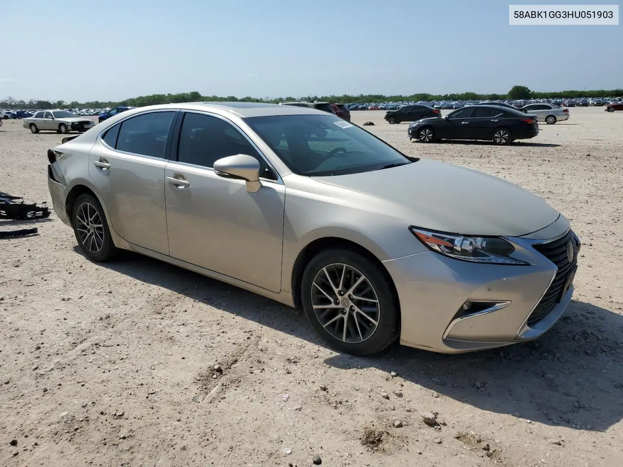 2017 Lexus Es 350 VIN: 58ABK1GG3HU051903 Lot: 56368915
