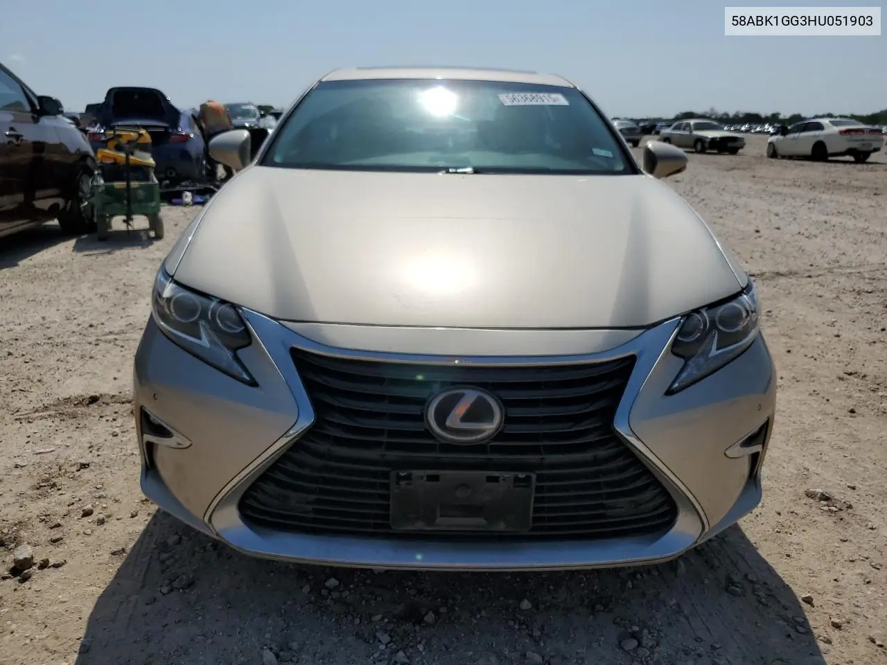 2017 Lexus Es 350 VIN: 58ABK1GG3HU051903 Lot: 56368915