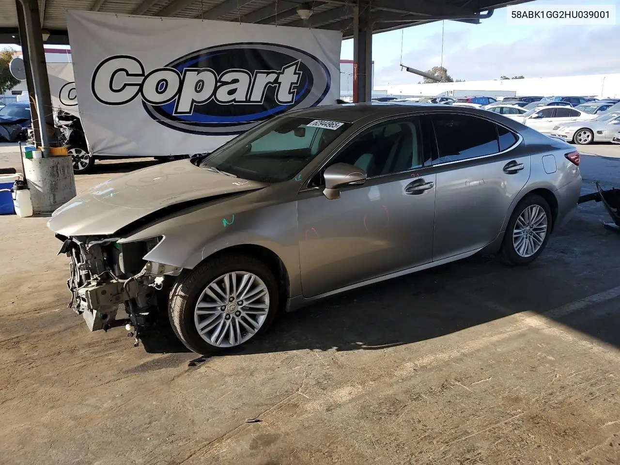 2017 Lexus Es 350 VIN: 58ABK1GG2HU039001 Lot: 62944965