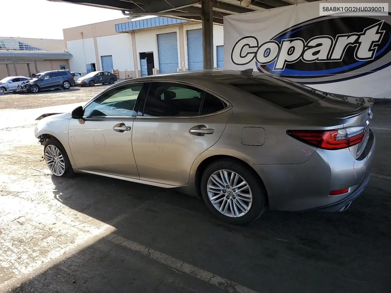 2017 Lexus Es 350 VIN: 58ABK1GG2HU039001 Lot: 62944965