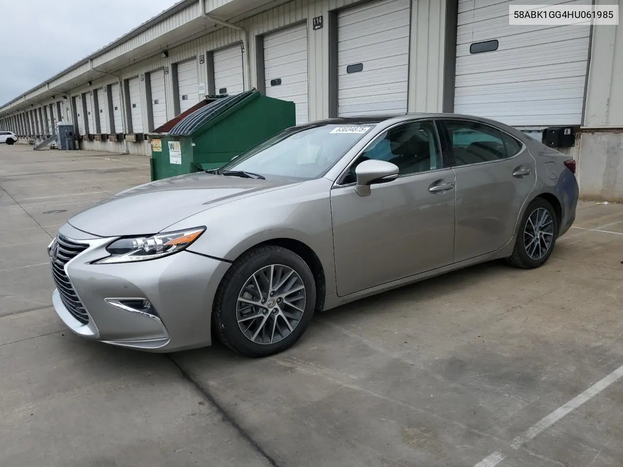2017 Lexus Es 350 VIN: 58ABK1GG4HU061985 Lot: 63034875