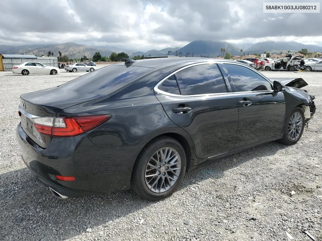2018 Lexus Es 350 VIN: 58ABK1GG3JU080212 Lot: 56901885