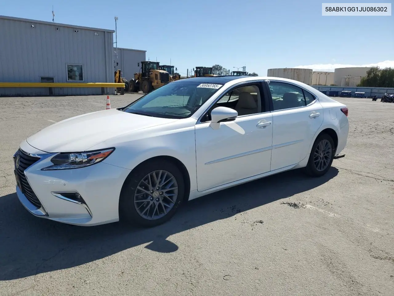 2018 Lexus Es 350 VIN: 58ABK1GG1JU086302 Lot: 56950765