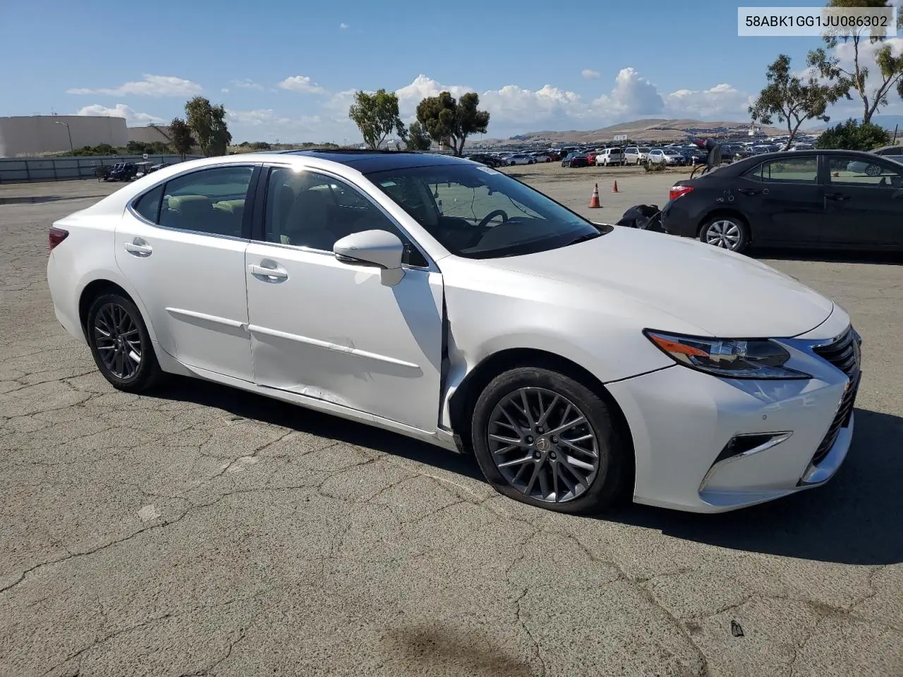 2018 Lexus Es 350 VIN: 58ABK1GG1JU086302 Lot: 56950765