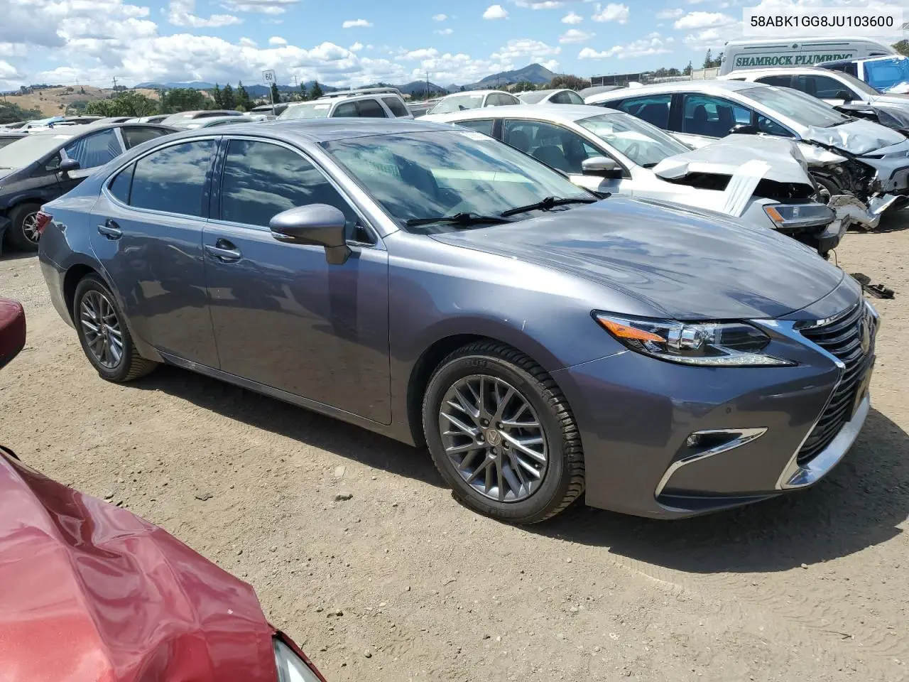 2018 Lexus Es 350 VIN: 58ABK1GG8JU103600 Lot: 56992735